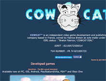 Tablet Screenshot of cowcatgames.com